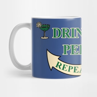 Drink Pee Repeat Funny Drinking T-Shirt Mug